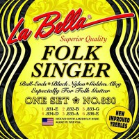 Струны для классической гитары La Bella Folksinger 830 - Музыкальные товары, Музыкальные инструменты, Музтовары