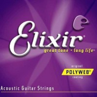 Струны для акустической гитары Elixir POLYWEB - Музыкальные товары, Музыкальные инструменты, Музтовары
